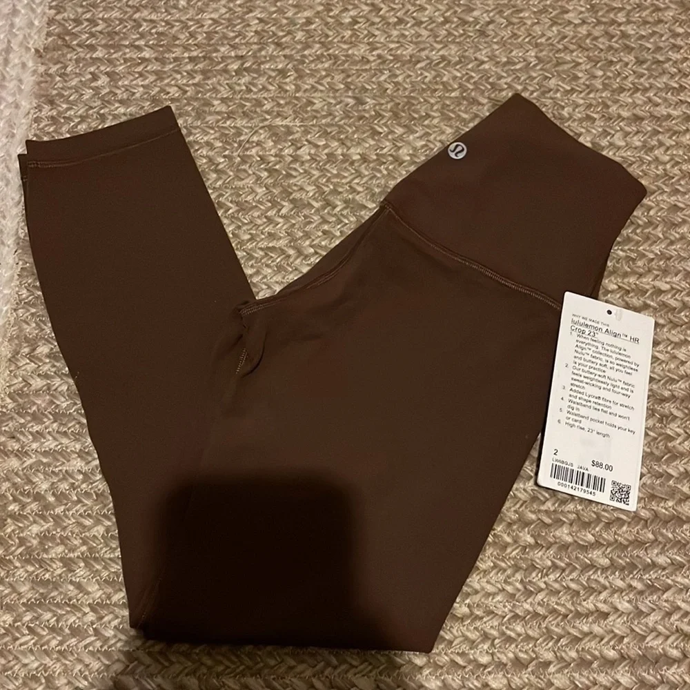 NWT lululemon align 23” in Java